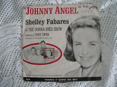 Popsike Shelley Fabares Johnny Angel Picture Sleeve White