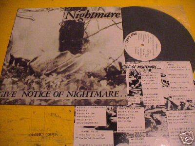 popsike.com - NIGHTMARE Give Notice Of LP ORIG JAPAN HC Bastard