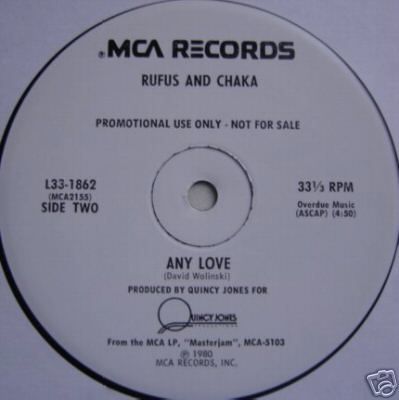 popsike.com - RUFUS AND CHAKA KHAN - ANY LOVE (ORIGINAL MCA PROMO ...