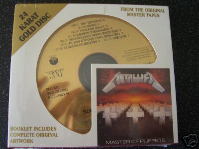 popsike.com - METALLICA MASTER OF PUPPETS 24 KARAT GOLD DISC NEW