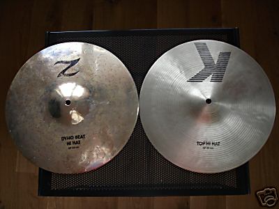 popsike.com - Zildjian K HiHat top with Z Dyno Beat HiHat bottom