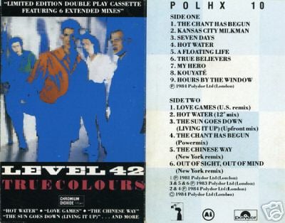 popsike.com - Level 42 - True Colours LIMITED EDITION cassette RARE -  auction details