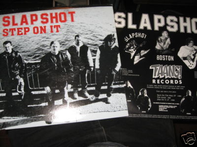 popsike.com - SLAPSHOT Step On It BLACK VINYL LP Boston sXe