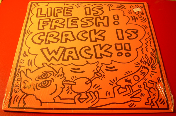 popsike.com - BIPO Crack Is Wack Keith Haring Art 12 Hip Hop