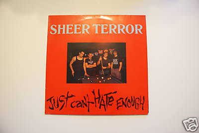 popsike.com - SHEER TERROR, JUST CAN'T HATE ENOUGH VINYL LP