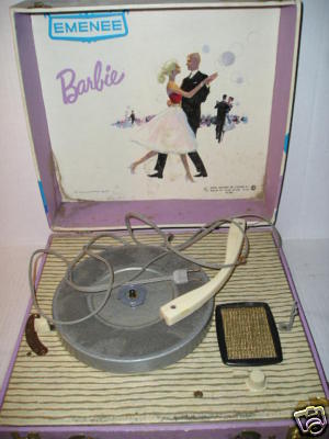 popsike.com - 1961 Barbie Record Player Does Work Mattel Emenee