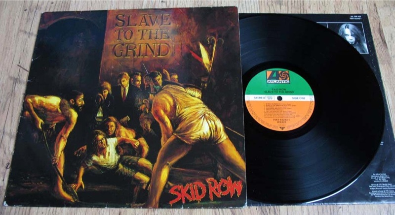 popsike SKID ROW SLAVE TO THE GRIND VINYL LP HEAVY METAL