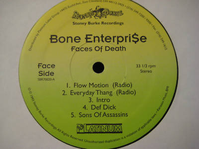 popsike.com - BONE ENTERPRISE - FACES OF DEATH EP Random-Rap RARE