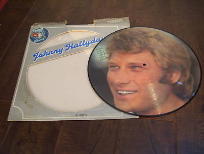  Très rare picture disc disque 33t Johnny Hallyday