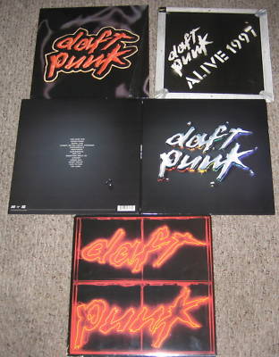 Daft Punk Vinyl and Disc collection (Alive, Homework, and Discovery First  Press)