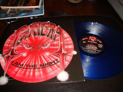 popsike.com - Pantera I Am The Night LP Re-Issue BLUE Vinyl RARE