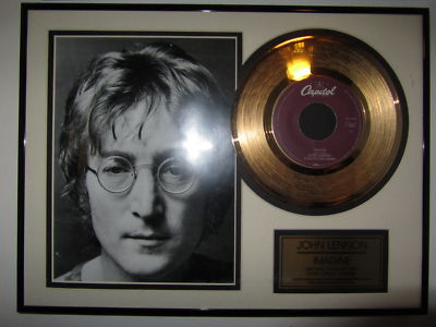 popsike.com - John Lennon 24KT Gold-Plated Record LP Imagine