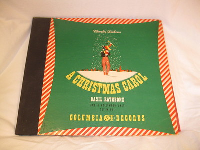 popsike Dickens A CHRISTMAS CAROL BASIL RATHBONE 3 78RPM