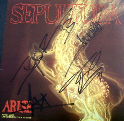 popsike.com - Sepultura - Arise (Signed) LP Album 1991. Soulfly