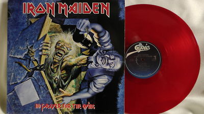  Iron Maiden No Prayer For The Dying LP Red Vinyl - auction  details