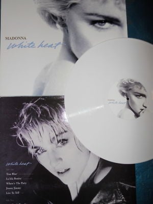 popsike.com - MADONNA White Vinyl WHITE HEAT True Blue REMIX FULL LP Open  Your Heart 12