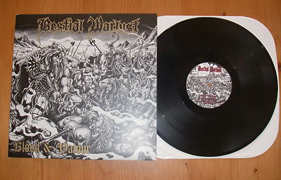 popsike.com - BESTIAL WARLUST Blood u0026 Valour LP Bestial Black Death Metal  Blasphemy Bathory - auction details