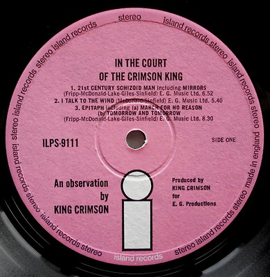 popsike.com - KING CRIMSON IN THE COURT OF THE CRIMSON KING UK