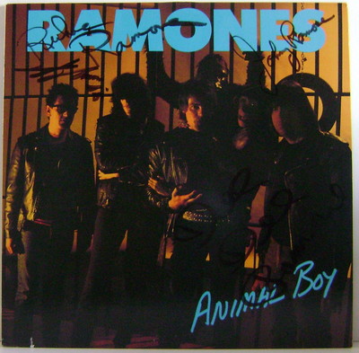 popsike.com - RAMONES LP Animal Boy (signed) PUNK - auction details