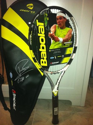 popsike Raqueta de tenis babolat aero Rafa Nadal y funda