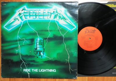  - METALLICA RIDE THE LIGHTNING Bernett Green cover french LP  mispress - auction details