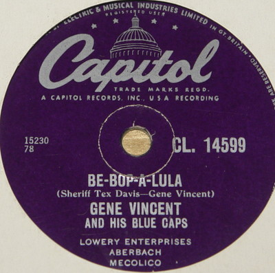 popsike.com - GENE VINCENT BE-BOP-A-LULA RARE UK 78 RPM RECORD