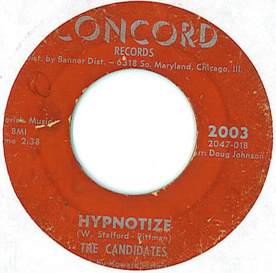 Popsike.com - Rare Doo-Wop R&B 45 The Candidates Hypnotize Concord Hear ...