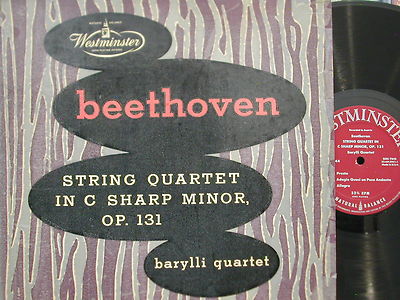 popsike.com - WESTMINSTER WL 5144- BARYLLI QUARTET- BEETHOVEN