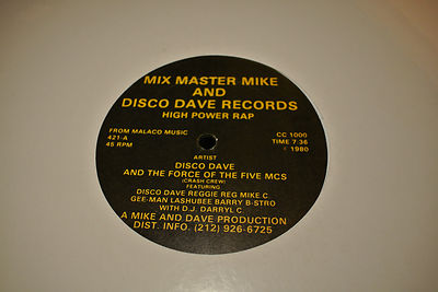popsike.com - MIX MASTER MIKE AND DISCO DAVE High Power Rap 12 ...