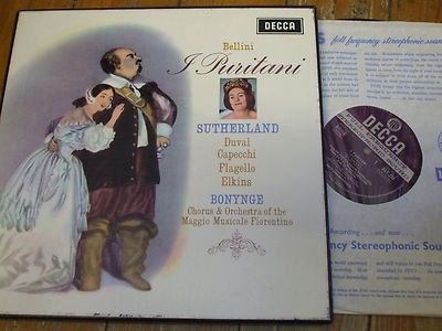  SET 259-61 Bellini I Puritani / Sutherland etc. W/B