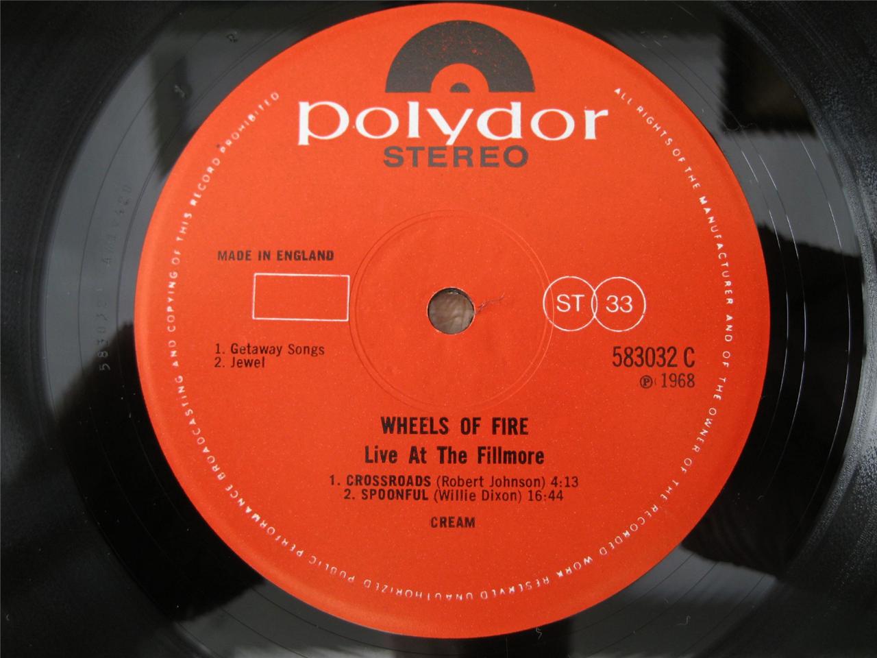 popsike.com - CREAM, WHEELS OF FIRE, 1968 UK POLYDOR STEREO 1st