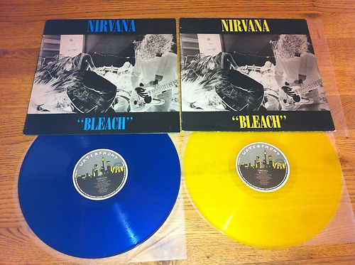 popsike.com - Nirvana - Bleach - Genuine Orig Aussie Blue & Yellow