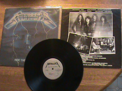  - Metallica Ride The Lightning Original 1st Pressing Megaforce  Records Label LP - auction details
