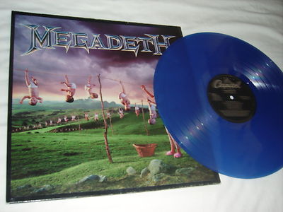 popsike.com - Megadeth YOUTHANASIA LP first press BLUE VINYL