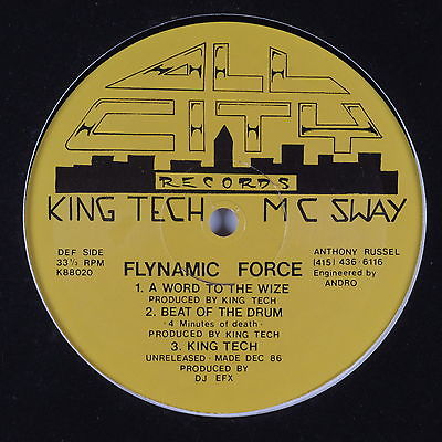 popsike.com - KING TECH & MC SWAY Flynamic Force ALL CITY 12