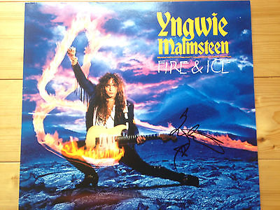 popsike.com - YNGWIE MALMSTEEN fire & ice signed vinyl LP