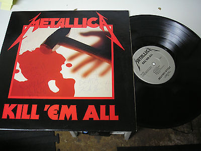  Metallica - Kill 'Em All LP US Megaforce signed by all  members w/ inner sleeve - auction details