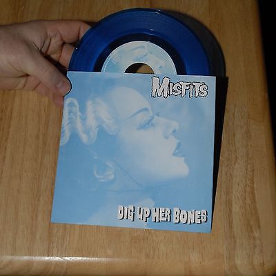 popsike.com - MISFITS DIG UP HER BONES BLUE VINYL PROMO ONLY 45