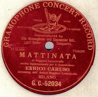 popsike Enrico CARUSO Mattinata Leoncavallo auction