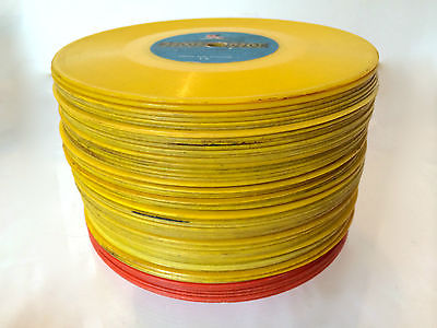 Golden Records 3 Yellow Vinyl 78RPM 6 Inch Vintage 1960 Childrens Songs