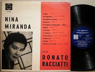 popsike.com - RaRe Tango DONATO RACCIATTI NINA MIRANDA Original