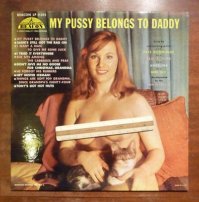 1950s Pussy - popsike.com - rare 1950s Beacon Davis LP, nude cover, Bawdy Burlesque, Pussy  Belongs to Daddy - auction details