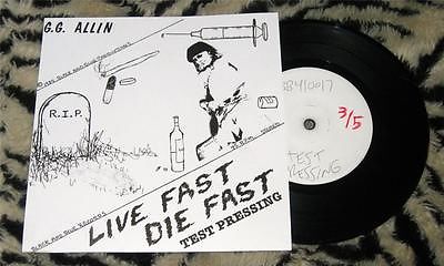 popsike.com - GG ALLIN Live Fast 7