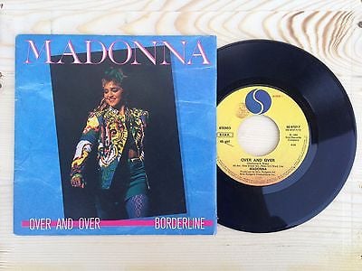 入手困難盤 MADONNA マドンナ Over And Over / Borderline 1985年 イタリア盤 7” シングルレコード - レコード