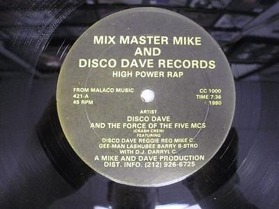 popsike.com - DISCO DAVE / FORCE OF THE FIVE MCS High Power Rap 12 ...