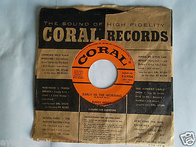 popsike.com - BUDDY HOLLY EARLY IN THE MORNING STONE MINT UNPLAYED 45 ...