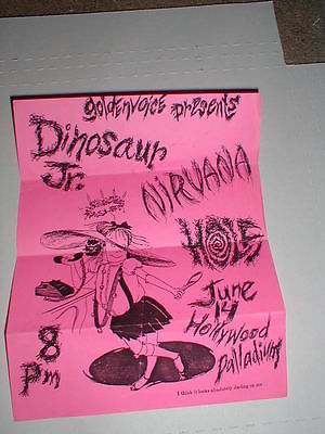 popsike.com - Nirvana DINOSAUR JR Hole Show Gig FLYER 6-14-91 LA