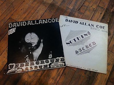 popsike.com - DAVID ALLAN COE Nothing Sacred & Underground Album X