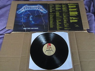 popsike.com - METALLICA Ride The Lightning MUSIC FOR NATIONS LP RARE UK  ORIGINAL 1ST PRESSING - auction details