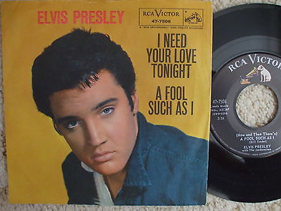 popsike.com - Elvis Presley - I Need Your Love Tonight / A Fool